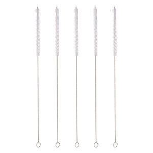 Pipe Cleaning Brush Metal Nylon Dense Bristle Straight Type Reusable For Smoking Pipes - Product Image 3