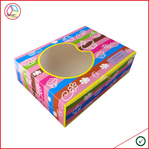 Single Bakery Dessert <strong>Boxes</strong> with Clear Display Window Kraft <strong>Paper</strong> Mini <strong>Cake</strong> Pie Slice Treats for Donut and Food Packaging Wholesale - Product Image 4