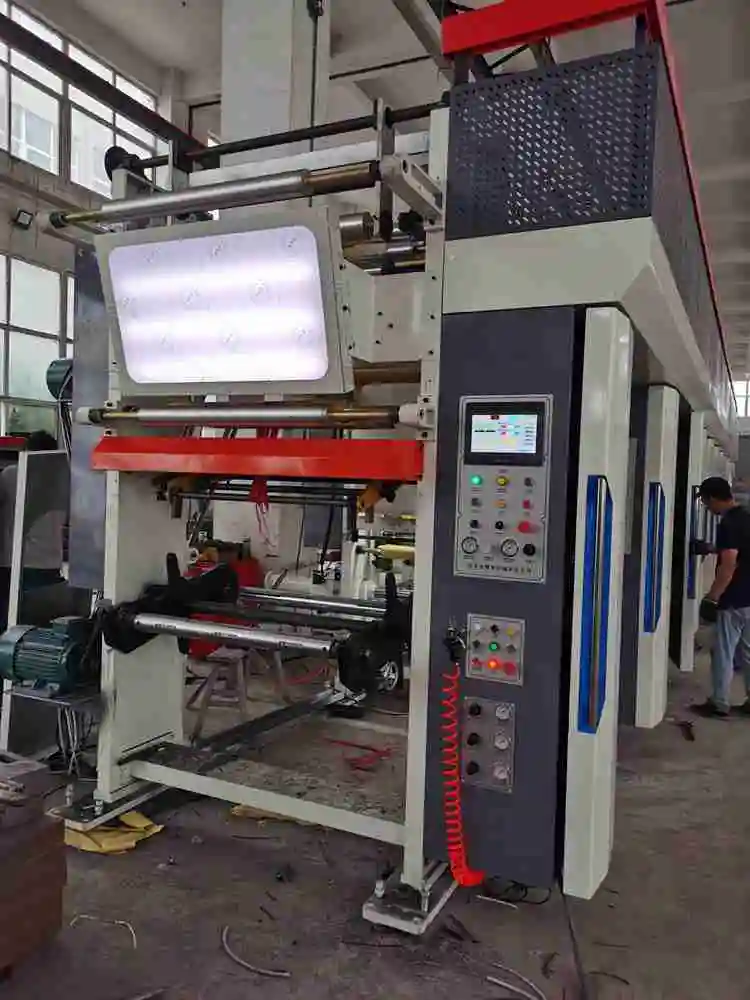 Nouvelle machine d'impression numérique par rotogravure automatique imprimante de papier et d'étiquettes multicolores avec composants de base pompe Type de plaque PLC