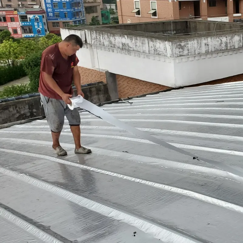 Self Adhesive Aluminum Foil Waterproof Bitumen Sheet For Roof