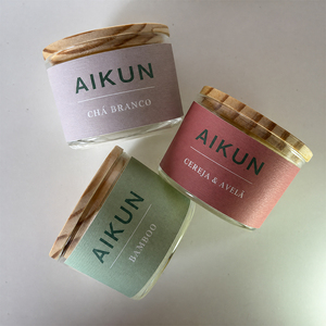 Bougie en verre décorative de Noël AIKUN, parfum personnalisé, aromathérapie haut de gamme, bougie parfumée de luxe avec boîte cadeau - Product Image 1