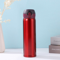 Nuevo Termo de Acero Inoxidable 304, Color Sólido, Simple y Moderno, Taza para Auto, Portátil para Exteriores, Regalo Ideal
