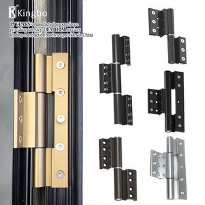 Aluminium Pivot Door <strong>Hinge</strong> <strong>3</strong> Leaves Glass Alloy Modern Design Hot Selling Complete Manufacturing Lines <strong>Hardware</strong> Durable Support - Product Image 4
