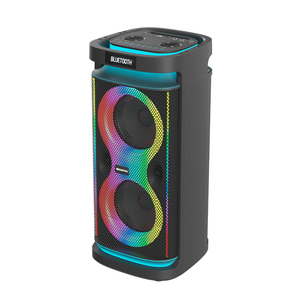 Loa âm thanh Bluetooth mới, loa trầm kép inch, chuyên nghiệp, vỏ gỗ, tích hợp đèn RGB, dùng cho vũ trường, DJ, karaoke, tiệc tùng - Product Image 2