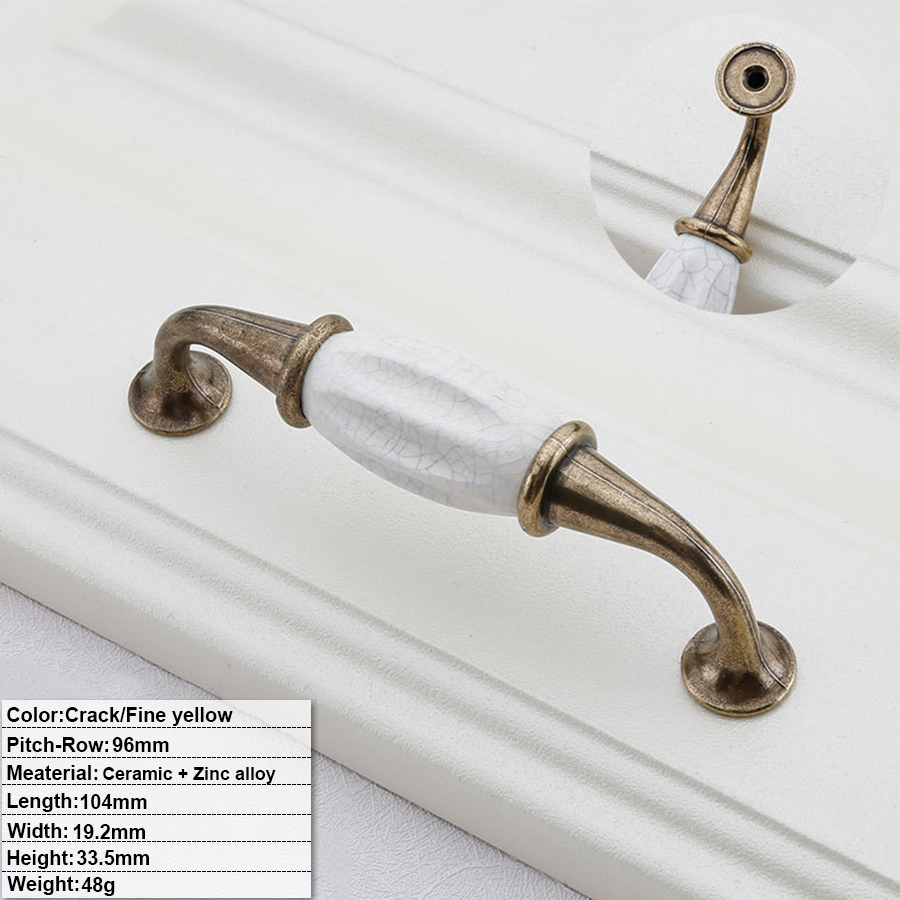 Crackled texture+Fine yellow - CY-FH-C6003 -96mm Hole distance