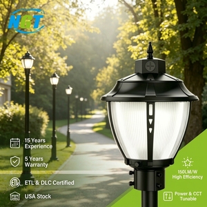 Lámpara LED para Jardín y Calle IP65 de 60-200W AC, de Aluminio para Exteriores, Encendido/Apagado Automático al Anochecer/Amanecer, 5 Años de Garantía, ETL DLC - Product Image 1
