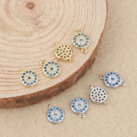Accessoires Breloques Œil Maléfique en Argent Sterling S925, Vente en Gros, Très Demandés, pour Assemblages DIY Polyvalents