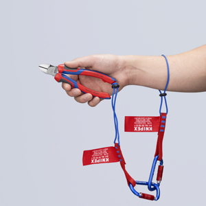 Knipex Cisailles latérales 3 pouces en acier au chrome vanadium de qualité industrielle à mâchoires lisses de 1/4 pouce de largeur modèle 70 02 160 - Product Image 1