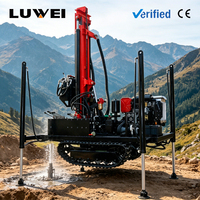 Machine de forage de puits d'eau sur chenilles à haute portance, équipement hydraulique pour la construction de puits profonds