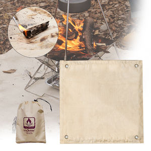 Tapis pour foyer 40 pouces, tapis de <span class=keywords><strong>protection</strong></span> pour poêle à <span class=keywords><strong>bois</strong></span> sous le barbecue, tapis ignifuge pour terrasse, tente, camping, isolation et <span class=keywords><strong>protection</strong></span> - Product Image 4