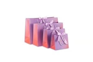 Sacchetti di Carta Kraft Ecologici di Lusso Personalizzati all'Ingrosso con Manici a Nastro, Formato Piccolo per Confezioni Regalo di Gioielli - Product Image 2