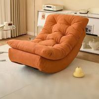 Canapé en tissu unique de style moderne pour salon, fauteuil sectionnel confortable et relaxant à compression lunaire