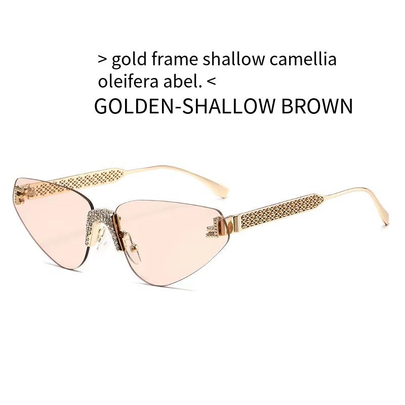 Montura completa con lentes marrones transparentes.