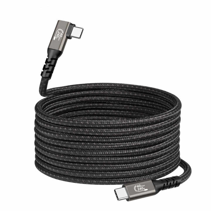 Sophon Câble Thunderbolt 4 & USB4 Type-C, Ligne Coaxiale 16 Cœurs/8 Brins, 8K@60Hz, Double 4K@60Hz, VRR 4K@144Hz, Transfert 40Gbps, Charge Rapide 5A/ 20V, Nylon Tressé Durable (0,5M Sophon Câble Thunderbolt 4 & USB4 Type-C, Ligne Coaxiale 16 Cœurs/8 Brins, 8K@60Hz, Double 4K@60Hz, VRR 4K@144Hz, Transfert 40Gbps, Charge Rapide 5A/ 20V, Nylon Tressé Durable (0,5M