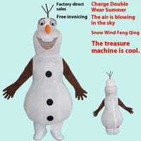 Olaf Poupée Gonflable Costume Ours Teddy Mascotte Personnage Film et Télévision Performance Props