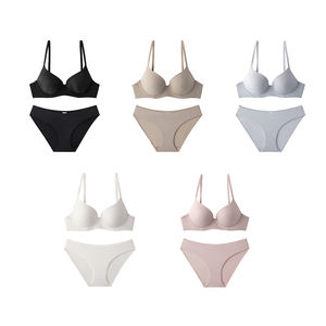 X8636 femmes grande taille 2 pièces ensemble visage lisse doux <span class=keywords><strong>soutien</strong></span>-<span class=keywords><strong>gorge</strong></span> push-up à armatures avec contrôle du ventre pour ensemble de <span class=keywords><strong>sport</strong></span> actif - Product Image 1