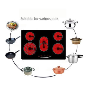 Cuisinière électrique synchronisée 2022, cuisinière électrique 36 pouces, cuisinière à induction, ETL, <span class=keywords><strong>plaque</strong></span> de cuisson électrique premium Tri-Zone LightningBoil - Product Image 4