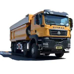 12-wheel New Sitrak G7w 30t Tipping Garbage Deep Box Dump Truck