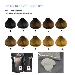 AIMEI Salon professionnel à faible teneur en ammoniac niveau 7 poudre de blanchiment éclaircissante pour les cheveux et développeur crème décolorante pour la teinture des cheveux - Product Image 2