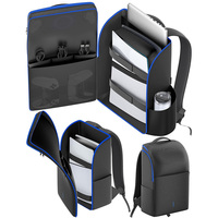 Sac à dos de voyage étanche en polyester pour manette DualSense PS5 Slim/Pro avec fermeture éclair - Rangement portable pour jeux et activités sportives en extérieur