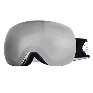 Lunettes de ski personnalisées anti-rayures anti-buée anti-uv lentille magnétique pour adulte