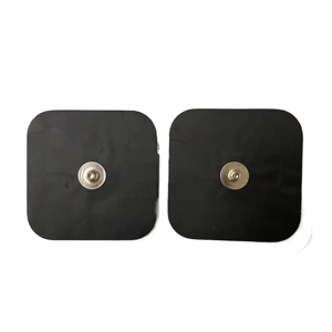 Tampons d'électrode 5*5cm <span class=keywords><strong>patch</strong></span> de Gel auto-adhésif bouton pression magnétique Ag/agcl tampons d'électrode Ecg jetables tampons électro de remplacement - Product Image 2