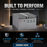Ordinateur industriel sans ventilateur 4LAN 6COM avec PCI-E X4 et 2*PCI, large plage de température, CE RoHS IPC pour l'automatisation à l'extrémité