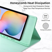 Pour Samsung Galaxy Tab, Étui Housse avec Clavier Sans Fil, Magnétique en Cuir, Compatible avec A9 A7 S8 S10 Lite S9 FE Plus, Tailles 10 et 12 Pouces, Android