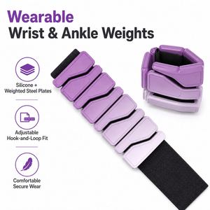 Pulsera de silicona con peso, invisible, para tobillo, muñeca, brazo y pierna, para correr, fitness y entrenamiento. - Product Image 2