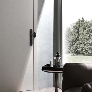 En gros Ensemble de poignées de porte robustes en alliage de zinc, noir mat, rondes, design silencieux, pour intérieur - Product Image 4