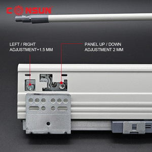 Double Wall <strong>Drawer</strong> Kitchen Cabinets <strong>Drawer</strong> Box Door <strong>Sliding</strong> Channel - Product Image 3