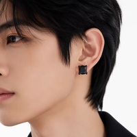 Bijoux d'oreille unisexe sans perçage, clips d'oreille magnétiques en zircone cubique sertie griffe, fausses boucles d'oreilles pour hommes et femmes, usage quotidien