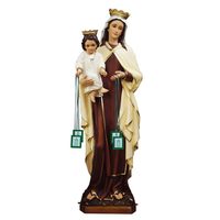 Scapulaire vert du Sacré-Cœur Immaculé de Marie, scapulaire catholique en feutre avec l'image de la Vierge Marie et texte de prière, collier dévotionnel