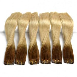 Wholesale Clip-in Russian Tape Hair Extensions 100% Human Hair Double Drawn Remy Virgin Ombre - Product Image 1