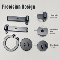 Composants de quincaillerie noirs mats imprimés en 3D, essentiels pour le bricolage, service d'impression 3D personnalisé, composants de quincaillerie de précision en plastique et métal sur mesure, OEM