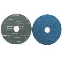 Disque abrasif en fibre de résine de zircone à trou rond de 125 mm (5 pouces) pour le meulage et l'ébavurage des soudures, support OEM personnalisé
