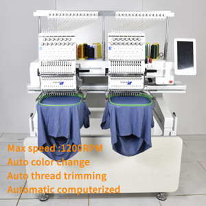 Máquina de Coser y Bordar Computarizada de 2 Cabezas para Gorras Yonthin Hat Fabric - Product Image 3