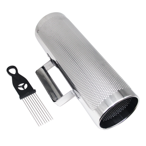 Guiro de 12 pouces en acier inoxydable de 4 pouces de diamètre avec raclette Pua pour <span class=keywords><strong>la</strong></span> musique de percussion latine - Product Image 1