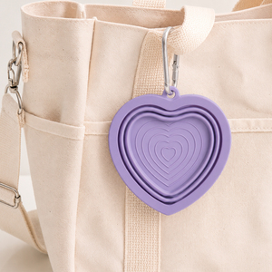 Tazón de Silicona Plegable para Perros, Diseño de Corazón, Ecológico, Impermeable, Portátil, para Paseos y Campamentos - Product Image 6