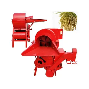 beans harvester and threshing machine rice thresher wheat with diesel engine