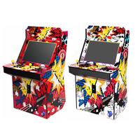 Machine de jeu d'arcade de combat rétro classique de 22 pouces, Console de maison haute, boîte en bois 110V/220V, paiement direct d'usine pour enfants