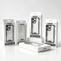 Boîte d'emballage en carton transparente portable pour téléphone portable, vente en gros, pour 18 Pro Max, électronique grand public