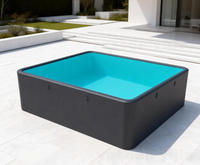 Piscine hors sol gonflable à structure rigide en drop stitch haute résistance pour l'extérieur