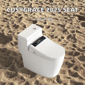 Manija de asiento de inodoro de bidé inteligente 2025, cierre de apertura automática, calidad de cierre suave, cubierta alargada automática para <span class=keywords><strong>WC</strong></span>, Control remoto - Product Image 2