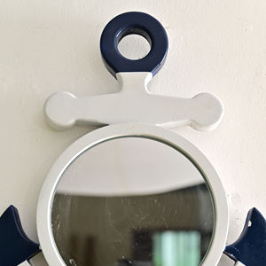 Unique Rustic Anchor Shape Eco-friendly 5.0mm Thick Wooden <b>Wall</b> <b>Mirror</b> Handmade Home Decor - Product Image 6