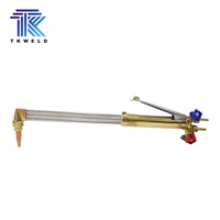 TKWeld Torche de soudage à long manche portable robuste FEG-250 CO2 et oxygène acétylène avec double interrupteur et entrée 54V