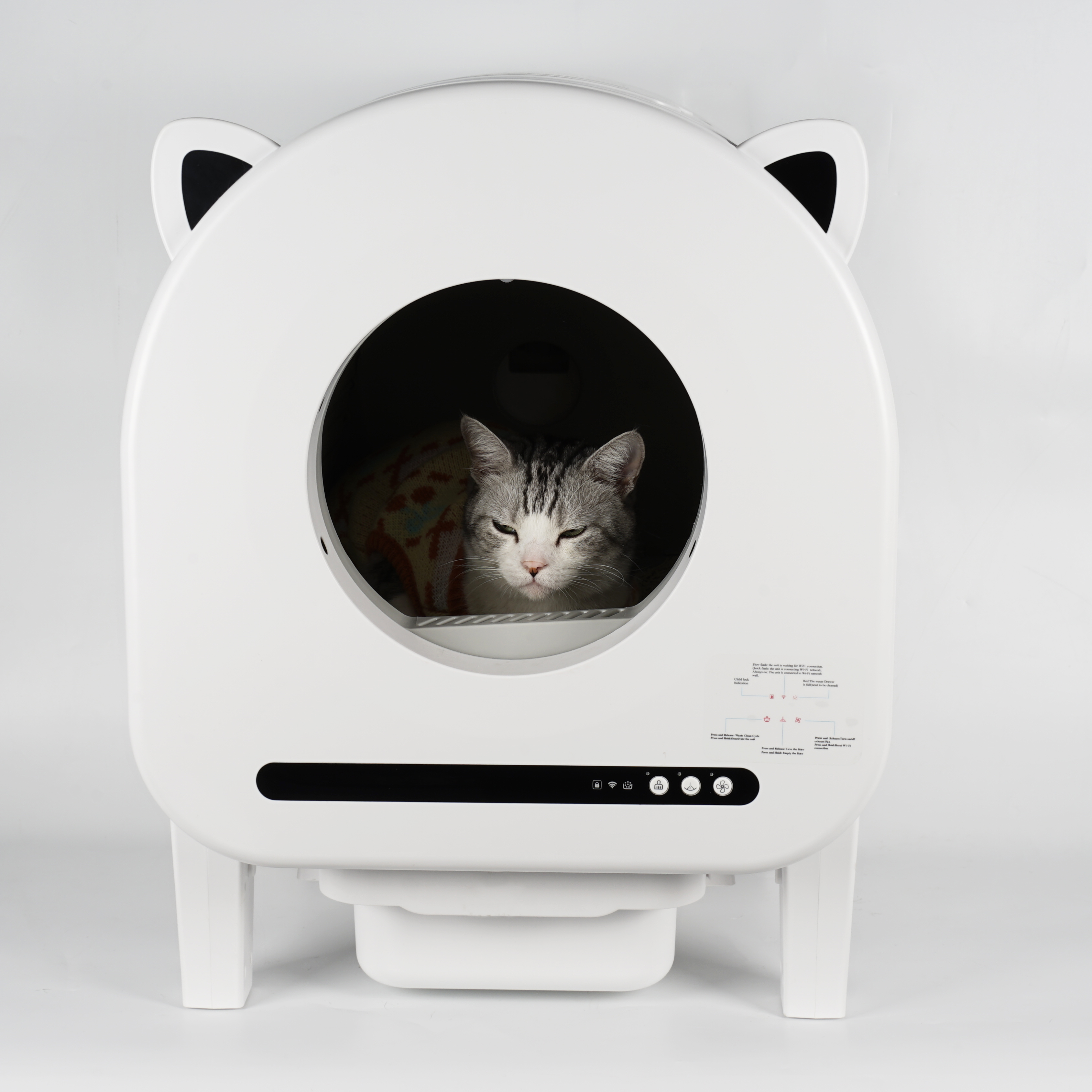 Smart Cat Litter Box - Self Cleaning & App Control
