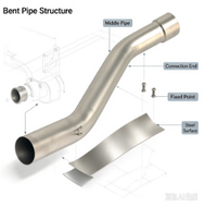 Système d'échappement complet de course modifié de qualité européenne pour moto V8, compatible JOG V8, DIO, BWS, ZX, DIO90, RR, DIO 26AA, ZX 26AA