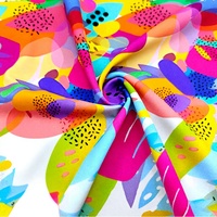 Tissu en nylon tricoté à la chaîne, élastique, respirant, écologique, extensible dans les quatre sens, prêt à imprimer, pour vêtements de sport, vendu au mètre