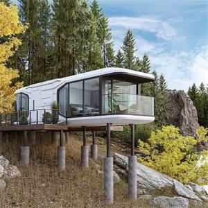 Casa Cápsula Alpina de Acero Prefabricada e Impermeable con Dormitorio y Baño para <span class=keywords><strong>Alquiler</strong></span> en Resorts de Esquí y Cabañas con Vista a la Montaña - Product Image 1